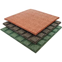 Los mejores  - Gartenpirat Loseta de Goma anticaída 50x50x2-5 cm Espesor-Negro